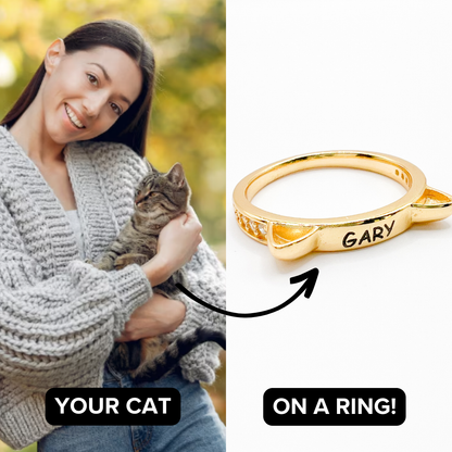 Personalized Kitty Ring