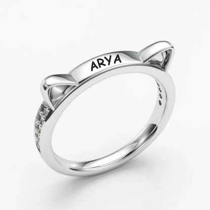 Personalized Kitty Ring