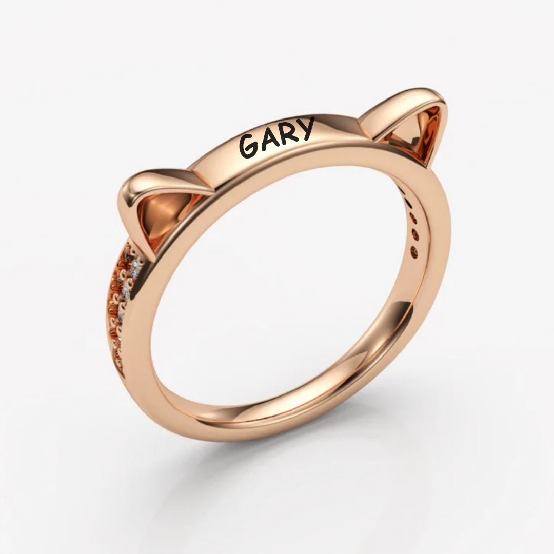 Personalized Kitty Ring